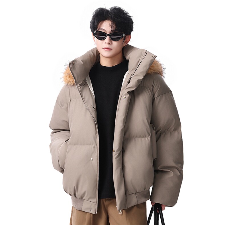 棉服男连帽毛领棉衣帽子可拆卸毛领可拆卸MF668-特P88无差价，男装棉衣，星座214-3