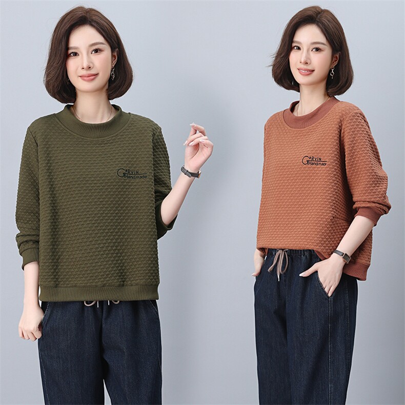 时尚宽松长袖卫衣女秋装新款韩版百搭显瘦休闲上衣学生外套潮图片