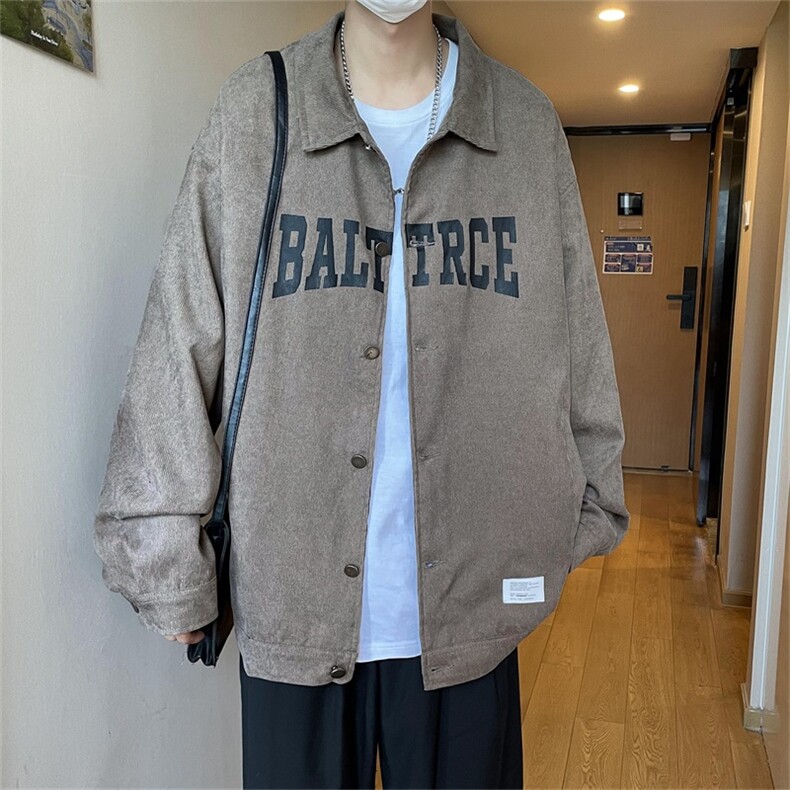 现货春秋季百搭休闲宽松灯芯绒夹克男士JK155-P60,男装夹克,星座1204
