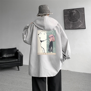 连帽夹克男大码胖子棒球服上衣外套JK65365-P45图片