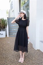 夏装连衣裙，泡泡沙，女装连衣裙，雪飞诗