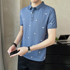 @店主风新款Polo衫男印花短袖T恤男士高品质半袖PT05-P45，男装Polo衫，星座1207-1