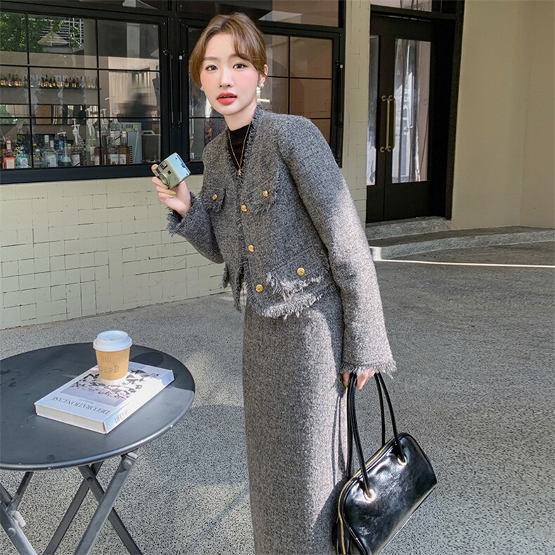 冬季小香风新款时尚90绒套装2C098-8626P265K388图片