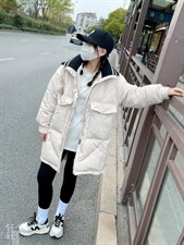 韩版中长款羽绒服，女装羽绒服，玩美