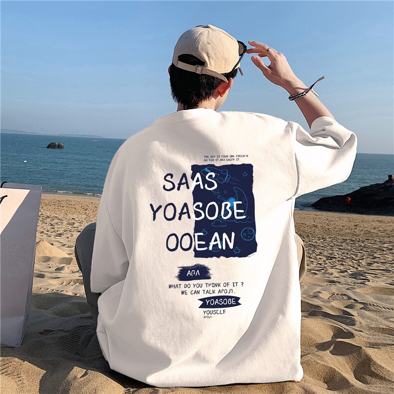 老220克纯棉字母印花短袖T恤男大码体恤主推差价大视频支持，男装T恤，电商A426-1(原A430-1)