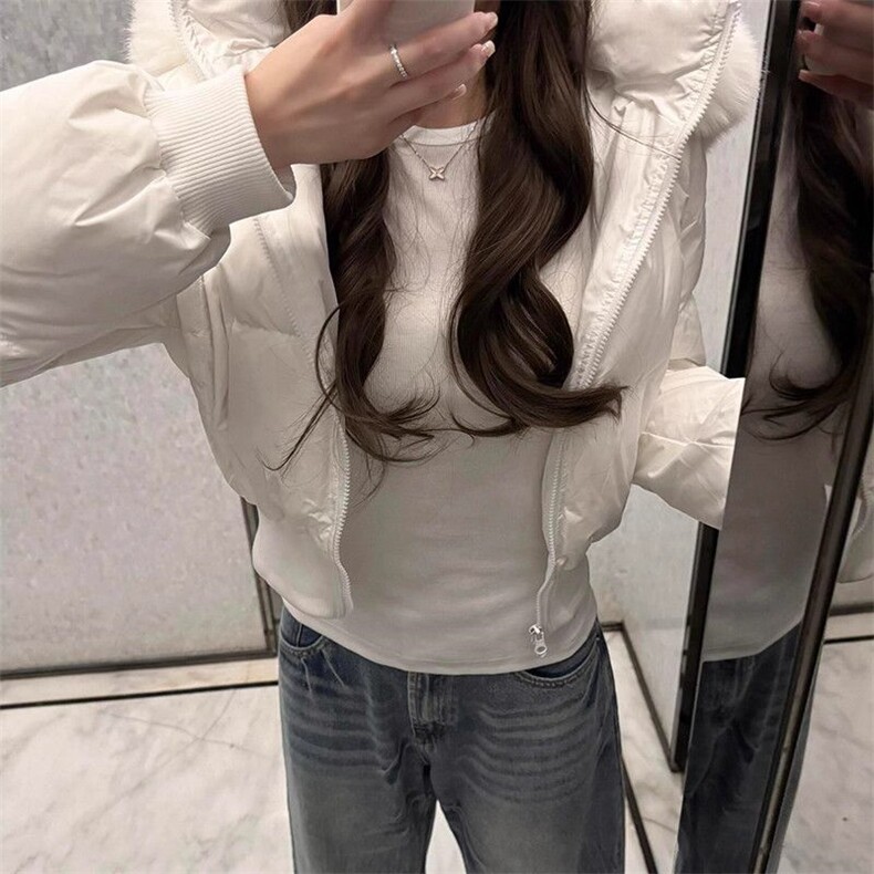 1506A/G78640/P89连帽毛领设计棉服保暖百搭宽松外套,男装棉衣,星座1506A