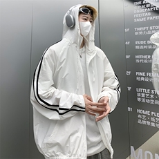 夏季连帽防晒衣男轻薄透气户外防紫外线钓鱼防晒服J66P55，男装防晒衣，电商A157
