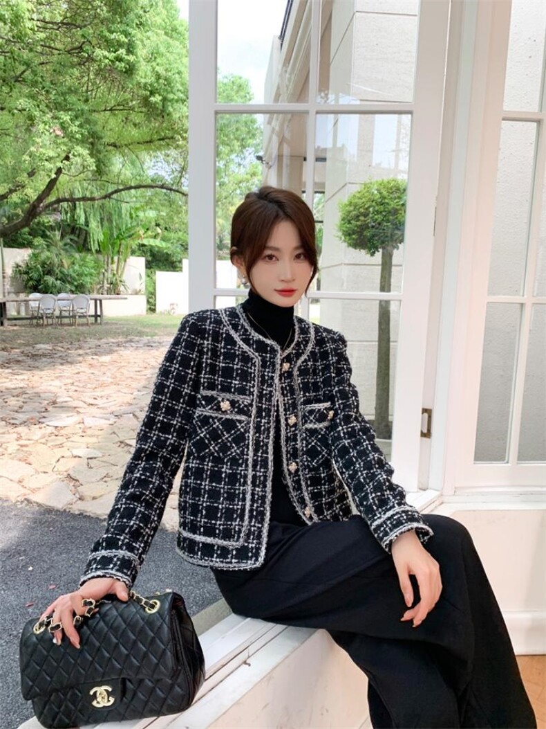 高端定制面料时尚大方优雅时尚外套，其它，荷塘月色