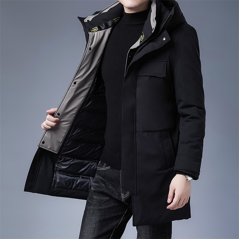 L632钱塘2020-2冬季男士羽绒服90绒中长款连帽爆款主推精品P300,男装羽绒服,钱塘207-2