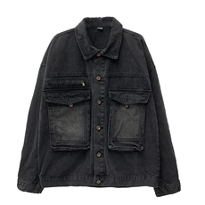 JK01-P88-控128春秋潮牌宽松牛仔外套男23新款日系复古工装夹克，男装工装外套，电商B327