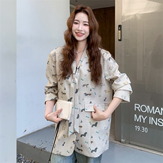 有货春装新款印花西装2C317A-8529-P155-K248，女装西装，2C317A