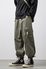 2021春季新日系白墙大码男工装大口袋束脚九分裤休闲裤K2855-P45，男装休闲裤，电商A001