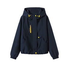 现货！2026年春季女士休闲风短款小衣防风外套，女装短外套，沐七七