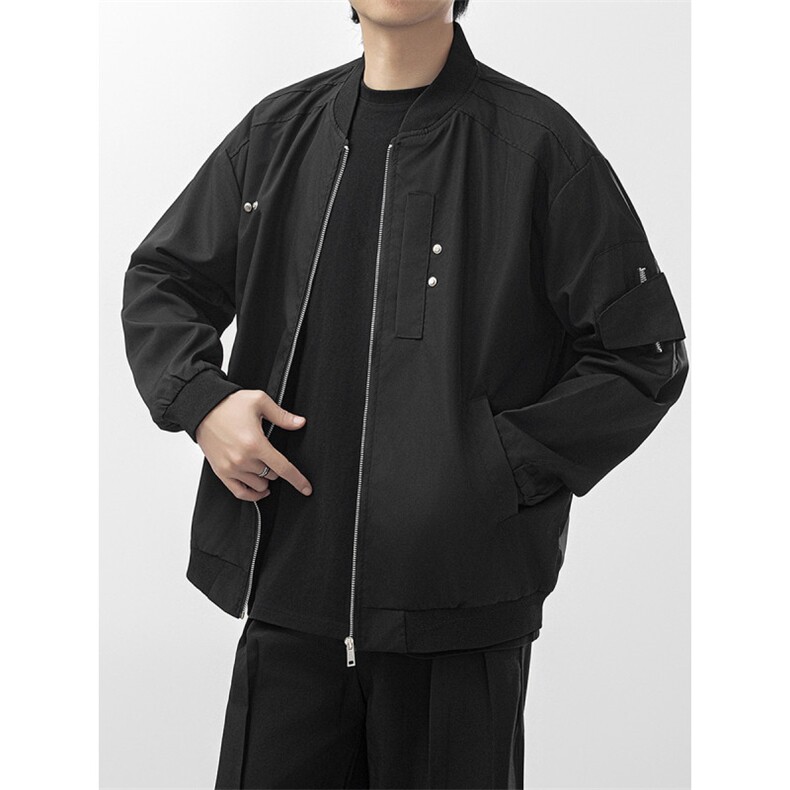 男装飞行员夹克秋新款美式复古宽松棒球服潮流百搭外套JK049-P58,男装夹克,星座308B-2
