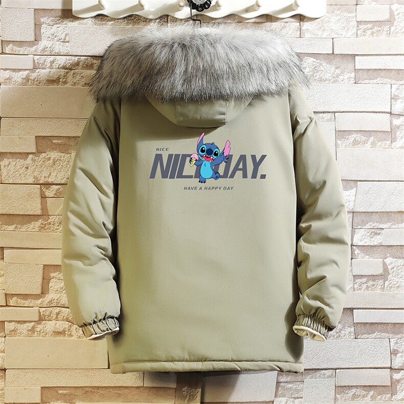 MM48173-P130冬季大毛领衣男士大码加厚袄男服砖墙,男装棉衣,电商A040A