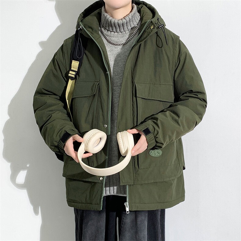 冬上新加棉休闲棉服潮青少年连帽棉衣外套男女8318-P130控价178,男装棉衣,电商A441-1