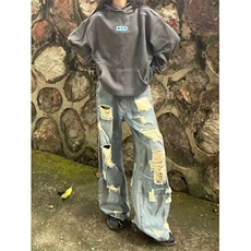 5351-P50原版刺绣袖窿口袋压线后包领情侣风连帽卫衣3色，男装卫衣，星座617A-2