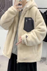 冬装青少年加绒加厚棉衣港风时尚羊羔绒外套男女915-P105控价138，男装棉衣，电商A441-1
