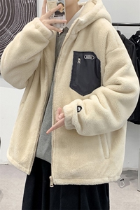 冬装青少年加绒加厚棉衣港风时尚羊羔绒外套男女 915-P105控价138图片