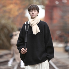 Cityboy！立体字母毛衣男士加厚压线衣女针织衫男XH06-P60，男装针织衫/毛衣，电商B367