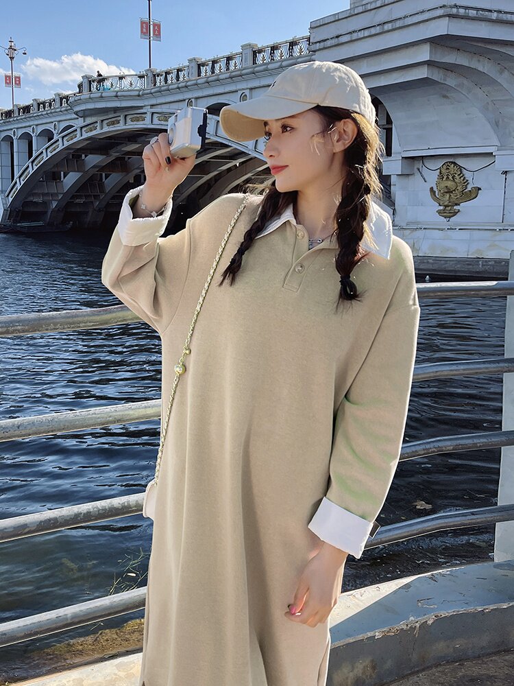 【春款现货】休闲百搭卫衣长裙088-2306 P115 K168图片