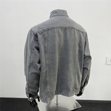美式高阶痞帅外套结构分割宽松立领情侣夹克J3188674特批65，男装夹克，电商A247