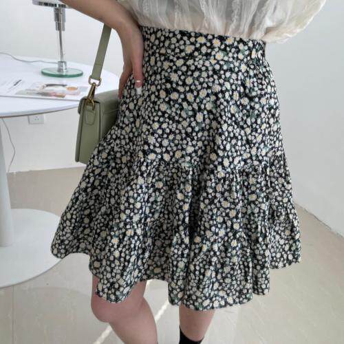 【现货】夏季新款拼接蕾丝小衫?碎花短裙，女装，one&two