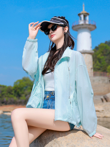 时尚防晒衣女2025新款夏季宽松显瘦百搭休闲轻薄外套女短款小个子图片