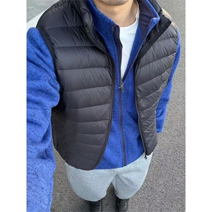 高品 秋冬舒适轻便休闲立领羽绒马甲基础排骨外套男女 A1151-P85图片