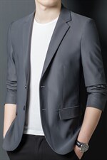 休闲时尚西装男春秋季中年男士西服商务宽松单西外套韩版冰丝薄款，男装西服，电商B212（原钱塘6029）