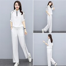 2023春季新款简约时尚休闲百搭气质减龄舒适显瘦两件套，女装套装/套裙，凯瑟曼