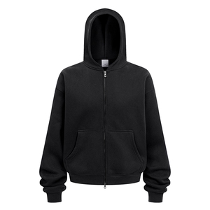 抖音得物高品质二开350克秋冬双头双拉链卫衣开衫外套W74图片