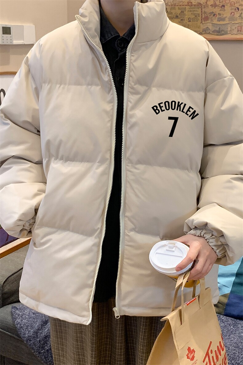 港风秋冬新款保暖立领宽松棉服外套男MY62049P95控118,男装棉衣,电商A268A