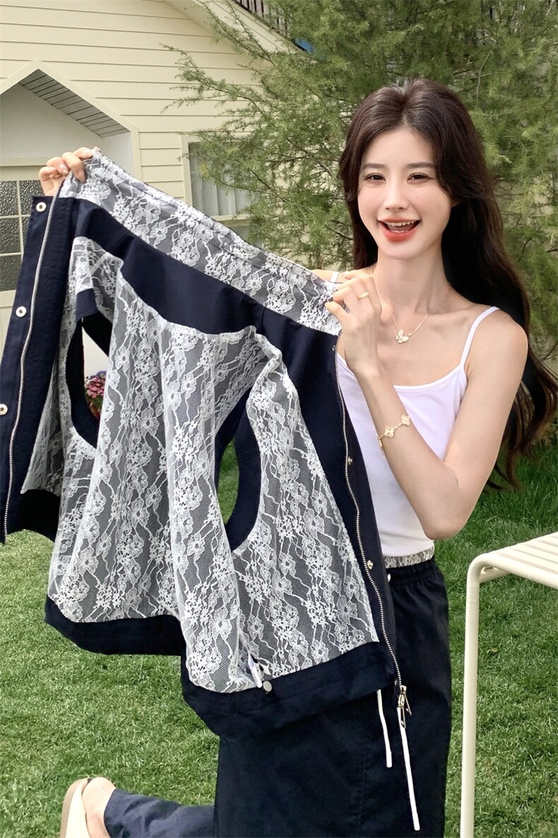 今日新品/蕾丝拼接套装裙两件套工装休闲风2C323-1125-P160-K238,女装套装/套裙,2C323