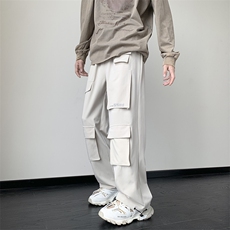 703-K328-P60机能风多口袋休闲印花工装裤包边包条，男装工装外套，星座703