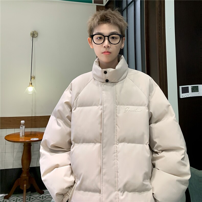 港风2024冬装宽松棉衣大码刺绣棉服棉袄冬季情侣外套男S282-P118,男装棉衣,电商A233-1