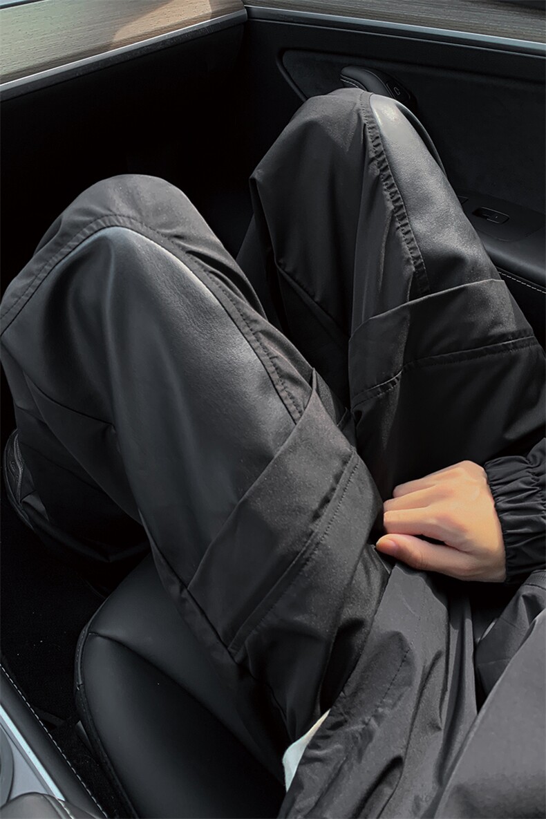 8XL-M拼接PU皮冲锋裤男特大码防风防水登山工装裤KZ016P53加绒63,男装工装外套,电商B312
