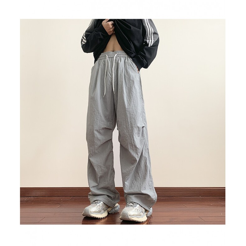 2024新款冰丝裤工装长裤子男女港风潮流宽松直筒休闲长裤k288/P45，男装工装外套，星座506