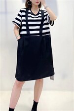 夏季新款，假两件韩版连衣裙，女装连衣裙，唯她