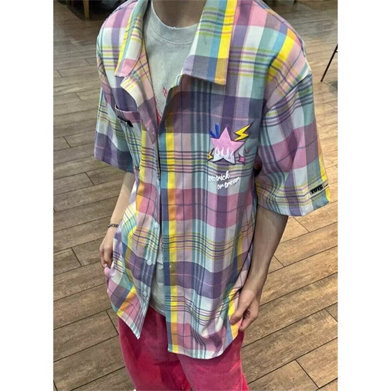 衬衣春秋季洋气格子衬衫长袖纯棉小孩外套薄韩版百搭C5231,男装衬衫,星座1116A（原606A-3）