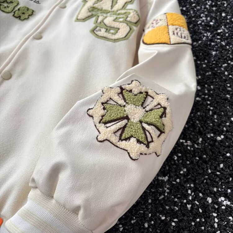 美式复古棒球服男女春秋款重磅刺绣vintage2025夹克宽松洋气外套,男装夹克,星座218-8