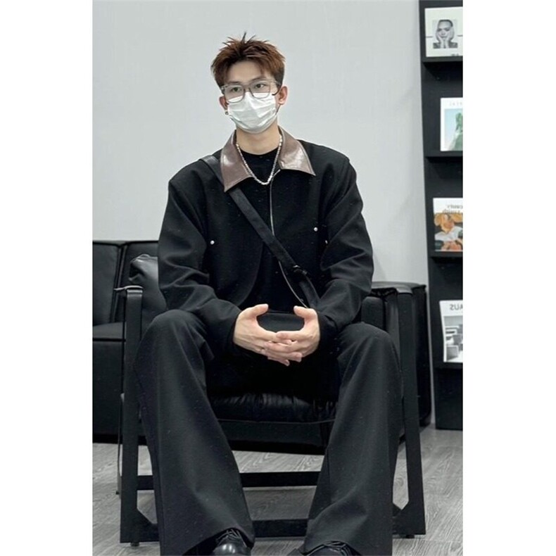 W9335-P73网图现货新款美式复古夹克设计感高级cleanfit外套,男装夹克,星座1608-2