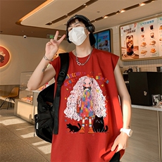 得物直播抖音重磅品质纯棉250克男无袖背心T恤T565P28控39，男装T恤，电商C408(原B339-1)