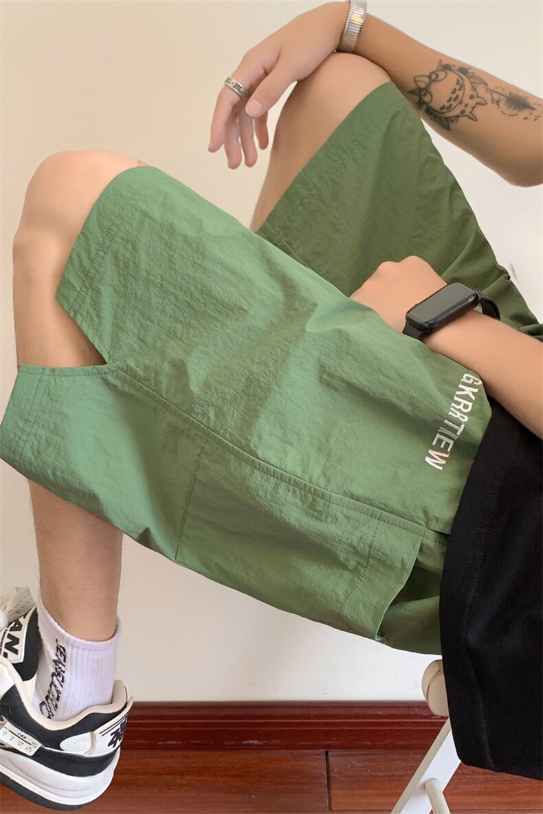 ！2025夏季新款男士绣花短裤百搭速干五分裤中裤DK249特P25,男装休闲裤,电商B220