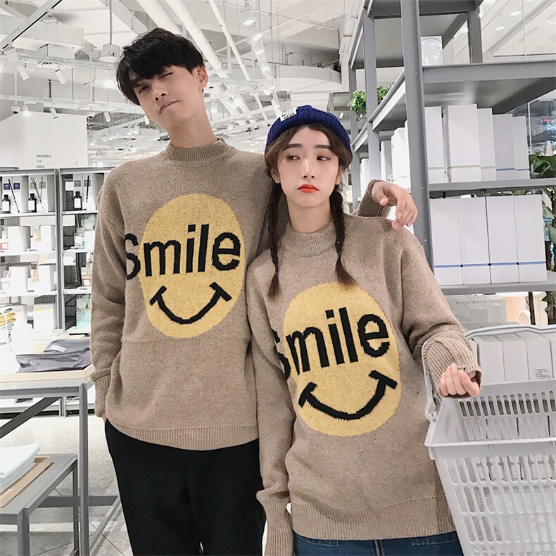 甜美加厚情侣毛衫冬装线衫半高领女士毛衣ins原宿针织衫2806/P58,针织衫/毛衣,星座1506-1