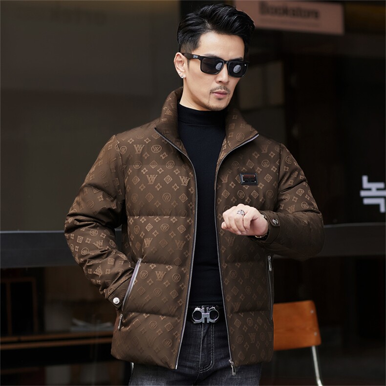 ZMS-M28729新款冬季男士90白鸭绒羽绒服立领保暖外套修身大衣图片