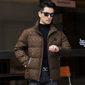 ZMS-M28729新款冬季男士90白鸭绒羽绒服立领保暖外套修身大衣图片