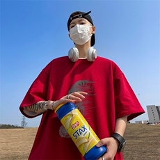 可设48小时发货支持抖音得物来样二开230克重磅美式短袖t恤MT340，男装T恤，电商A486