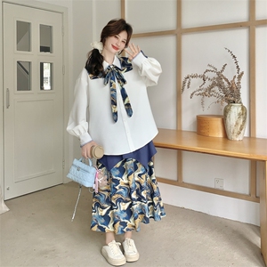 26春新款-新中式风晕染飘带半身裙两件套2616-P195K318图片