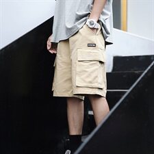 A003-HK7012-P45夏装新款时尚口袋男士工装短裤港风，男装休闲裤，电商A003
